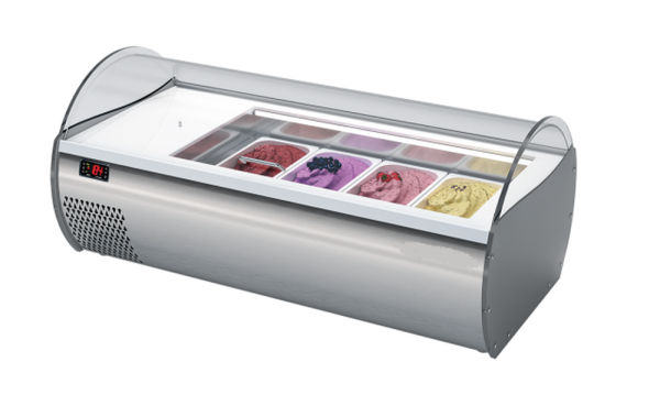 ASV Eis 3 23301165 (25) K Speiseeis Vitrine für 3 Eissorten